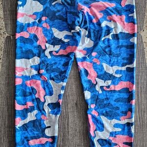 Salt Life Blue and Pink Camouflage Leggings